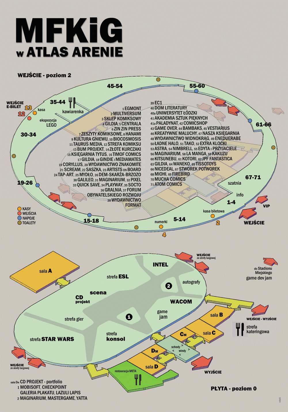 mapa strefy targowej festiwalu